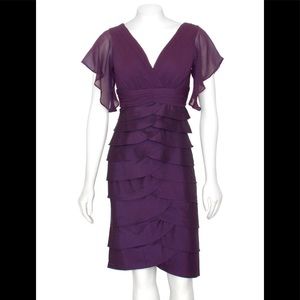 Adrianna Papell Tiered Cocktail Dress